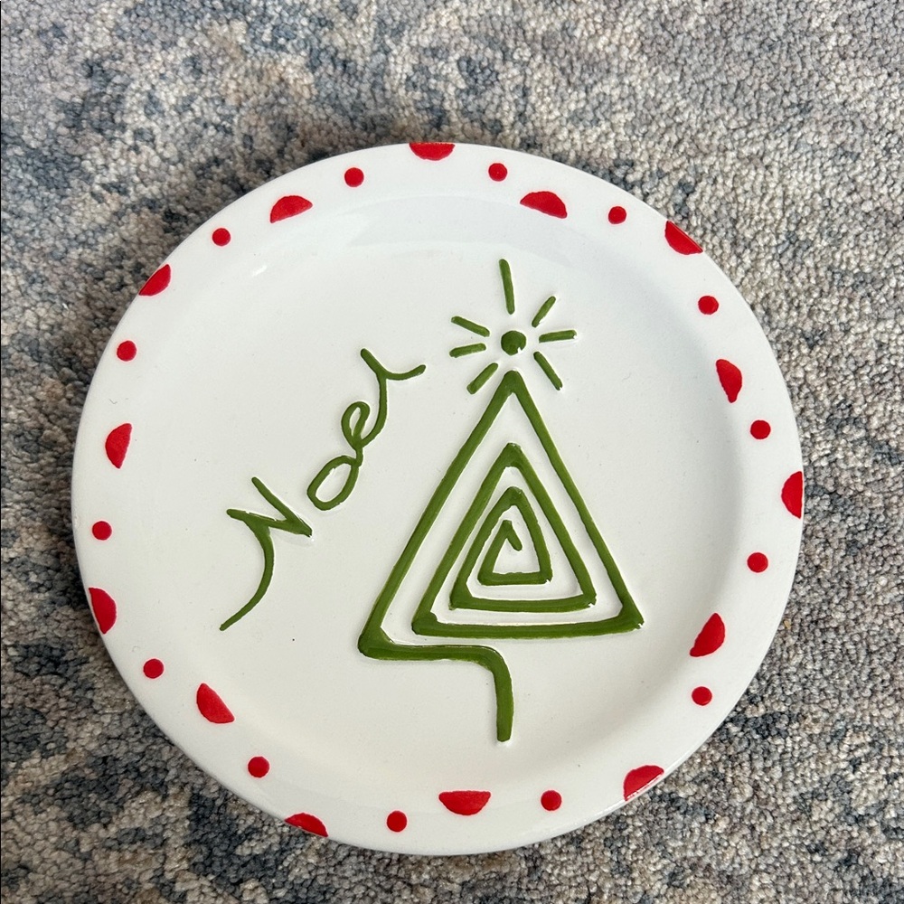 Small Noel Holiday Plate - 4.75”